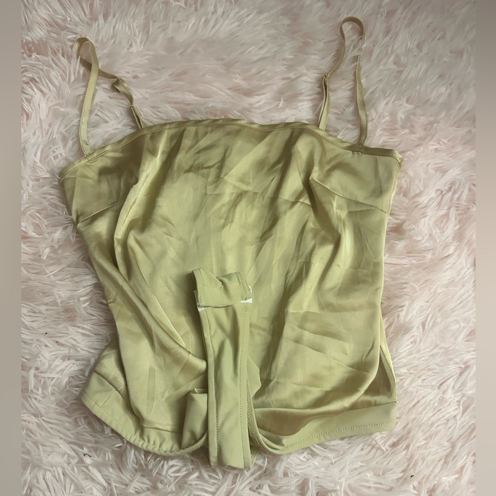 WeWoreWhat gold camisole bodysuit - Picture 4 of 7